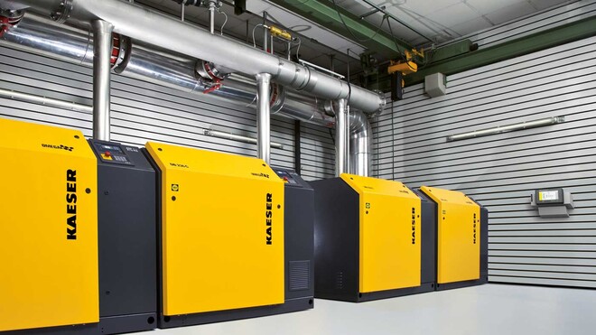 Sistema de soprador de lóbulos da Kaeser Compressores.