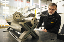 Medição de um rotor Omega em Gera