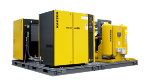 Conjuntos de ar comprimido em skid