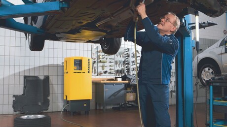 Compressor de ar da série AIRTOWER para funilaria automotiva